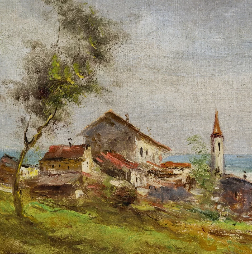 Villaggio a riva - dettaglio